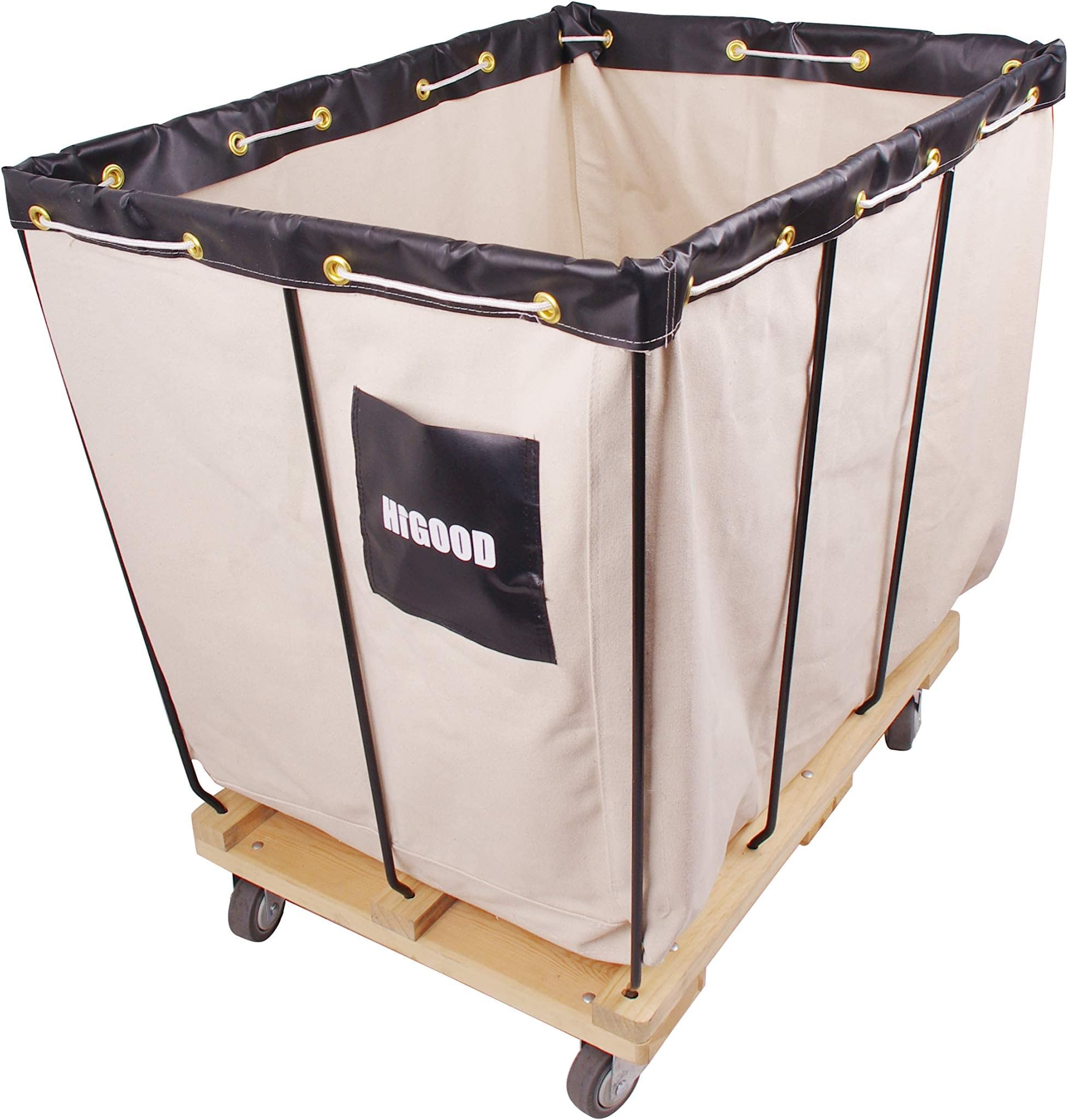 Canvas Basket Bulk Truck,Service Carts 12 Bushel Knock Down Truck, 15.0 cu. ft, 600 lb, 36" L X 26" W X 34" H Capacity