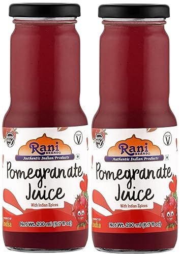 Rani - Botella de vidrio de 6.7 onzas líquidas (6.8 fl oz), paquete de 2 bebidas de frutas indias  Vegano  Sin gluten  Sin OMG  Origen indio