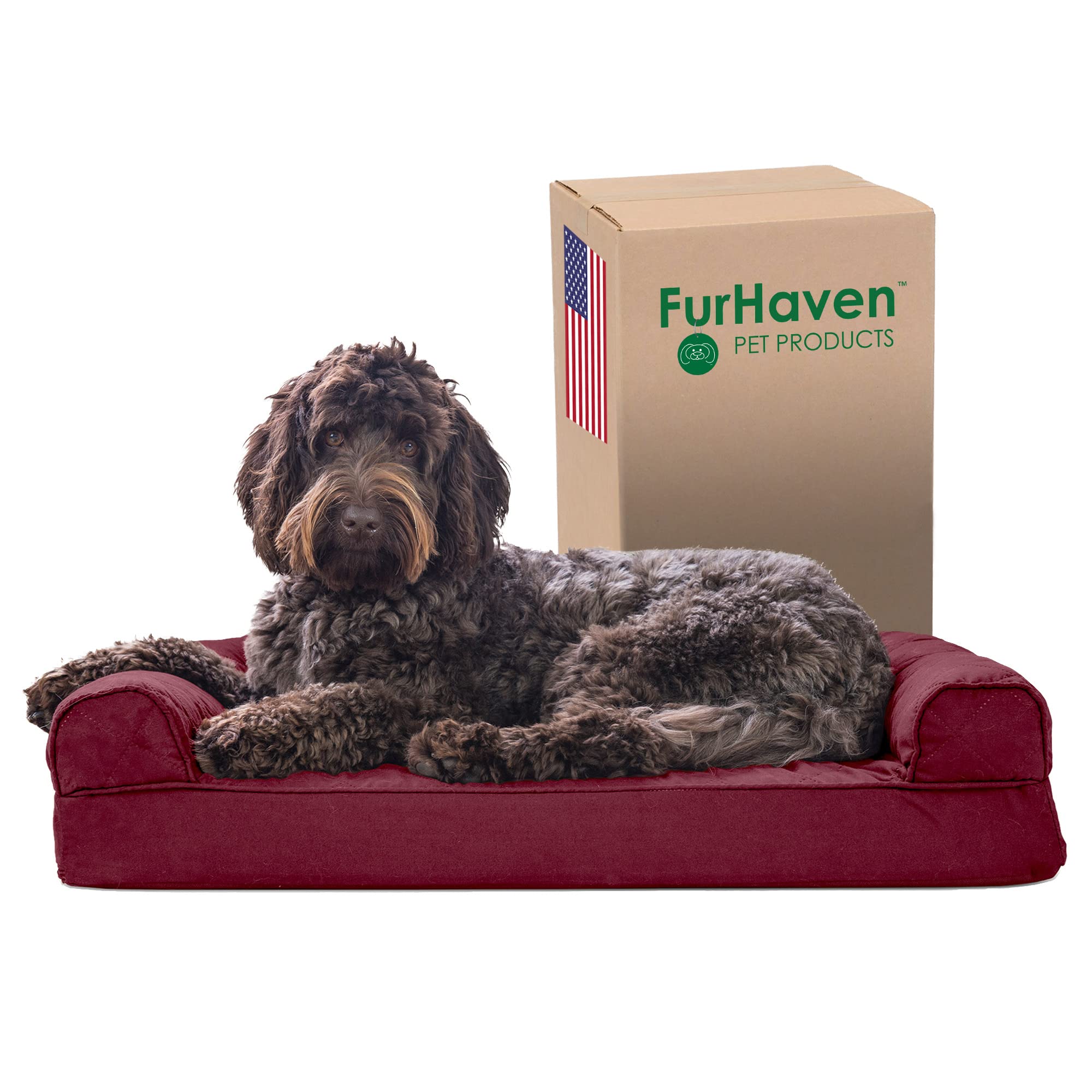 See full amazon price history chart for Furhaven Pet Quilted Memory Foam Sofa Pet Bed, Wine Red, Medium Furhaven Pet Quilted Memory Foam Sofa Pet Bed, Wine Red, Medium (B071FRL5HB) Amazon Price History, Amazon Price Tracker