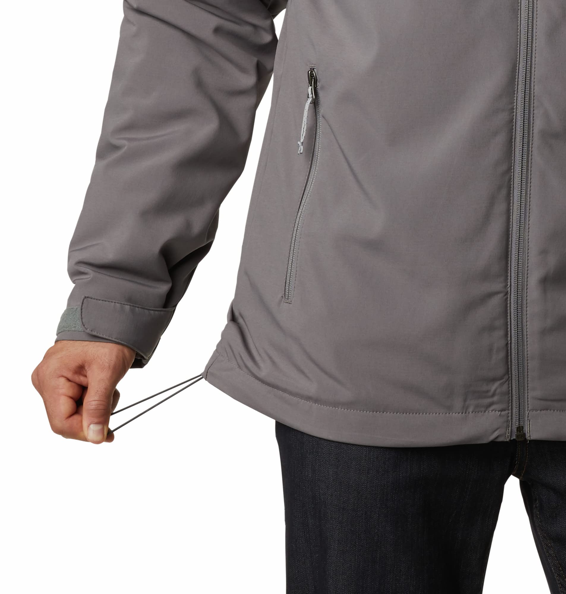 Columbia Men's Gate Racer Softshell, Softshell Jacket, Black, Size L