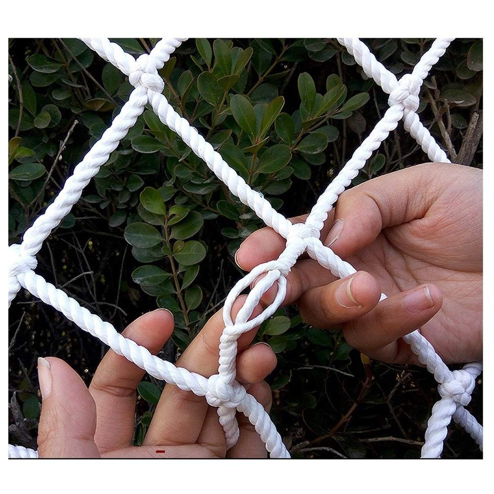 Rete da arrampicata per piante da esterno, rete di sicurezza in poliestere bianco per giardino, parco giochi, camion e recinzioni, rete Det per piante rampicanti e verdure