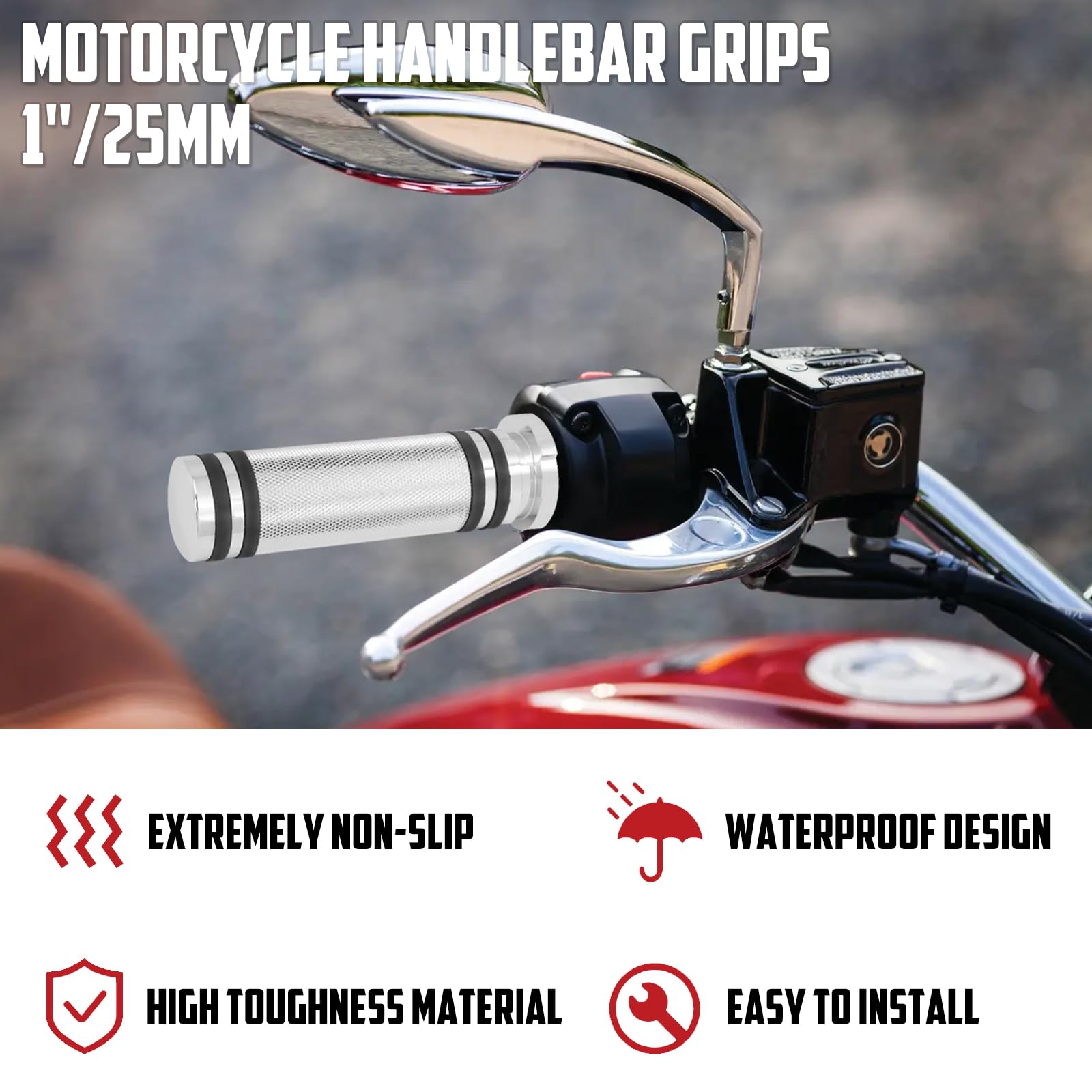 Moto Manopole 1 pollice 25mm CNC Manubrio Manubrio Manopole Per Harley Sportster Touring Dyna Softail Custom