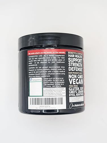 Miniatura 8 de Suplemento para el crecimiento del cabello para hombres  Vitaminas para el cabello con biotina, colágeno, semilla de calabaza, sierra, hierro,