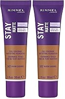 Vista 17 de 3 x Rimmel London Stay Matte - Base líquida mousse mate 30ml - 201 Beige clásico