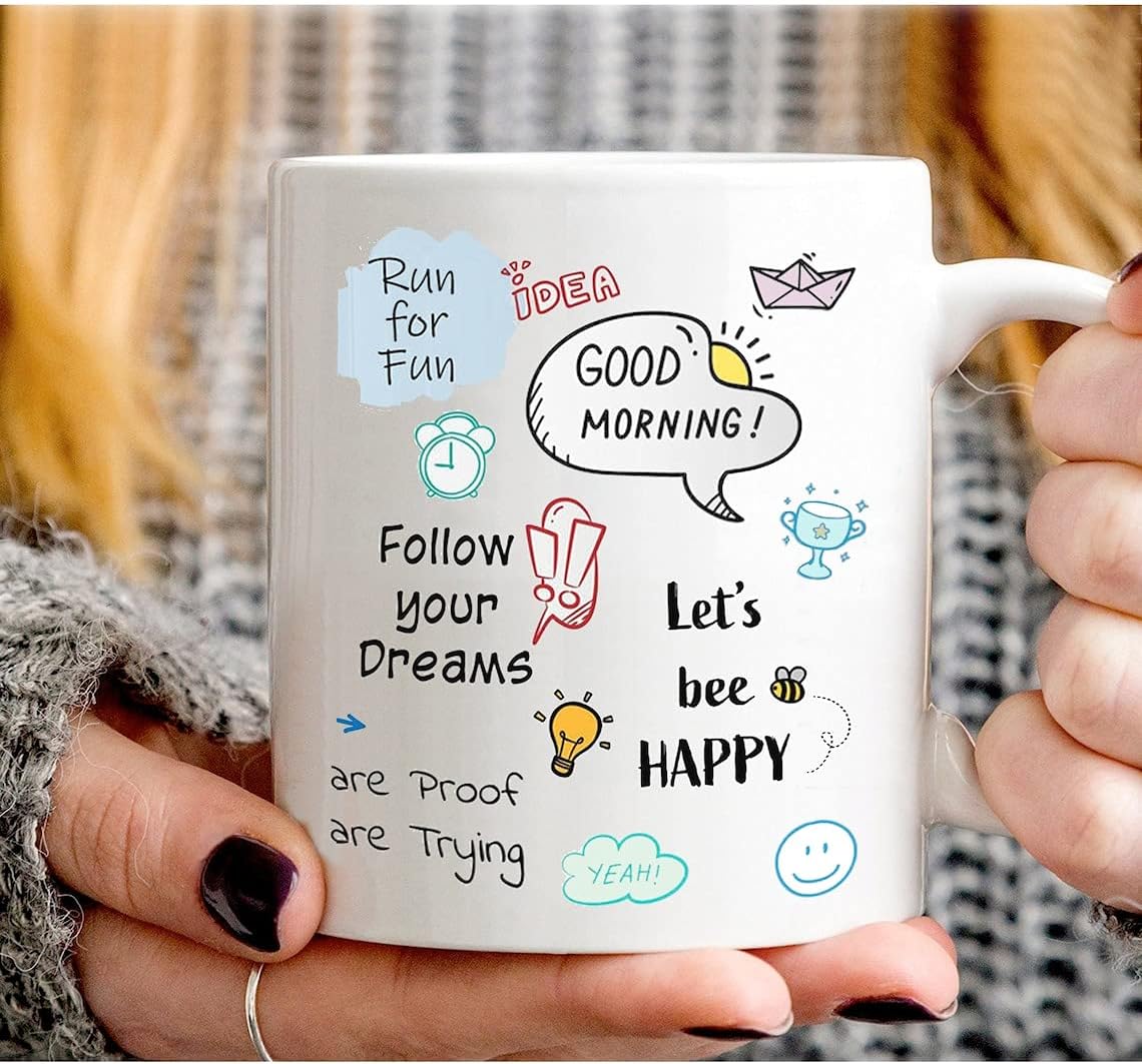 Sponsored Ad - Motivational Quote Coffee Mug Law Of Attraction Self Care Manifest Affirmation Positivity Gift Mindset Motivational Ceramic Mug Gift To Friend Brother Sister And Everyone, 350 Ml