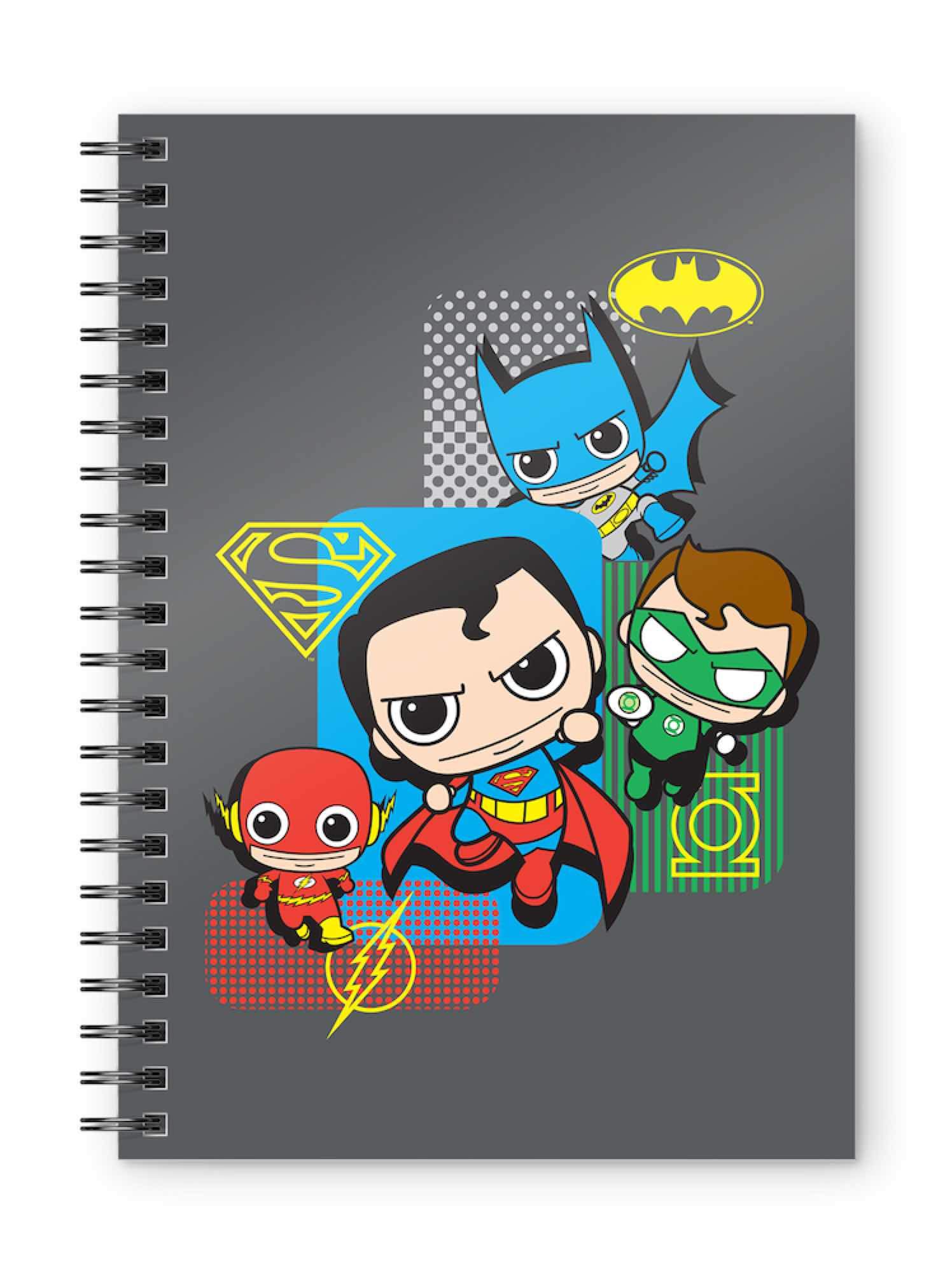 SD TOYS A5 Justice League Chibi DC Comics Notebook, Adults Unisex, Multicoloured, 15x21