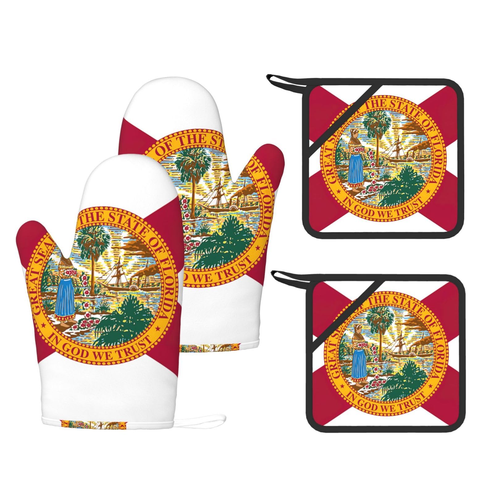 Gants de cuisine isolants Floride pour manipuler les plats