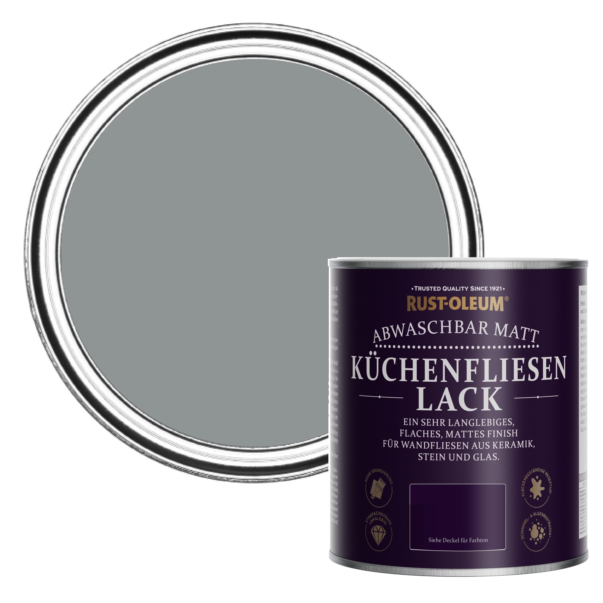 Rust-Oleum abwaschbare Küchenschrankfarbe Anthrazit Matt 750ML