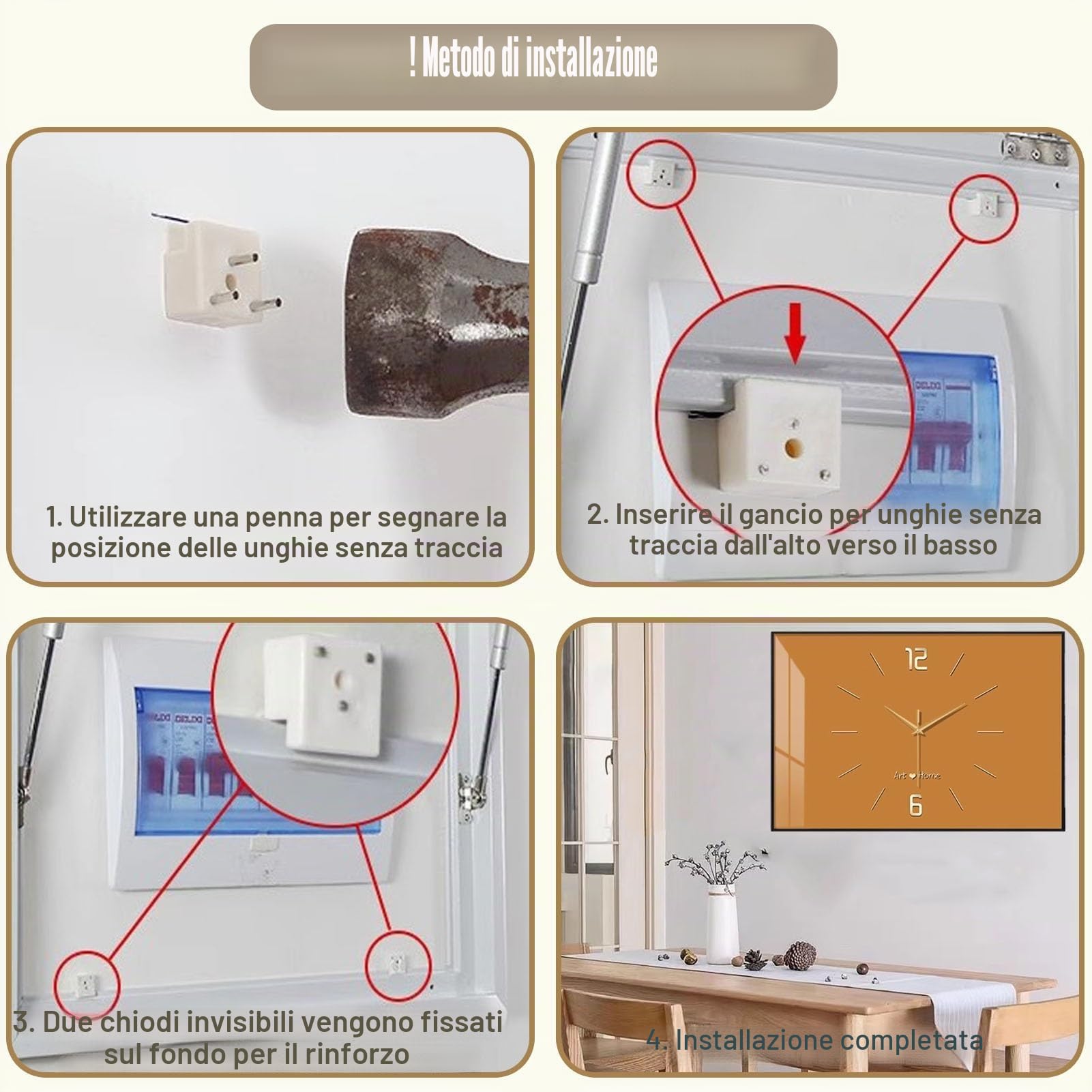 Copri Cassaforte a Muro Copertura Decorativa per Quadro Elettrico, per Nascondere la Scatola del Contatore, Copertura Orizzontale per Quadro Elettrico, Coperchio(Gray,40x30cm(15 3/4x11 3/4"))