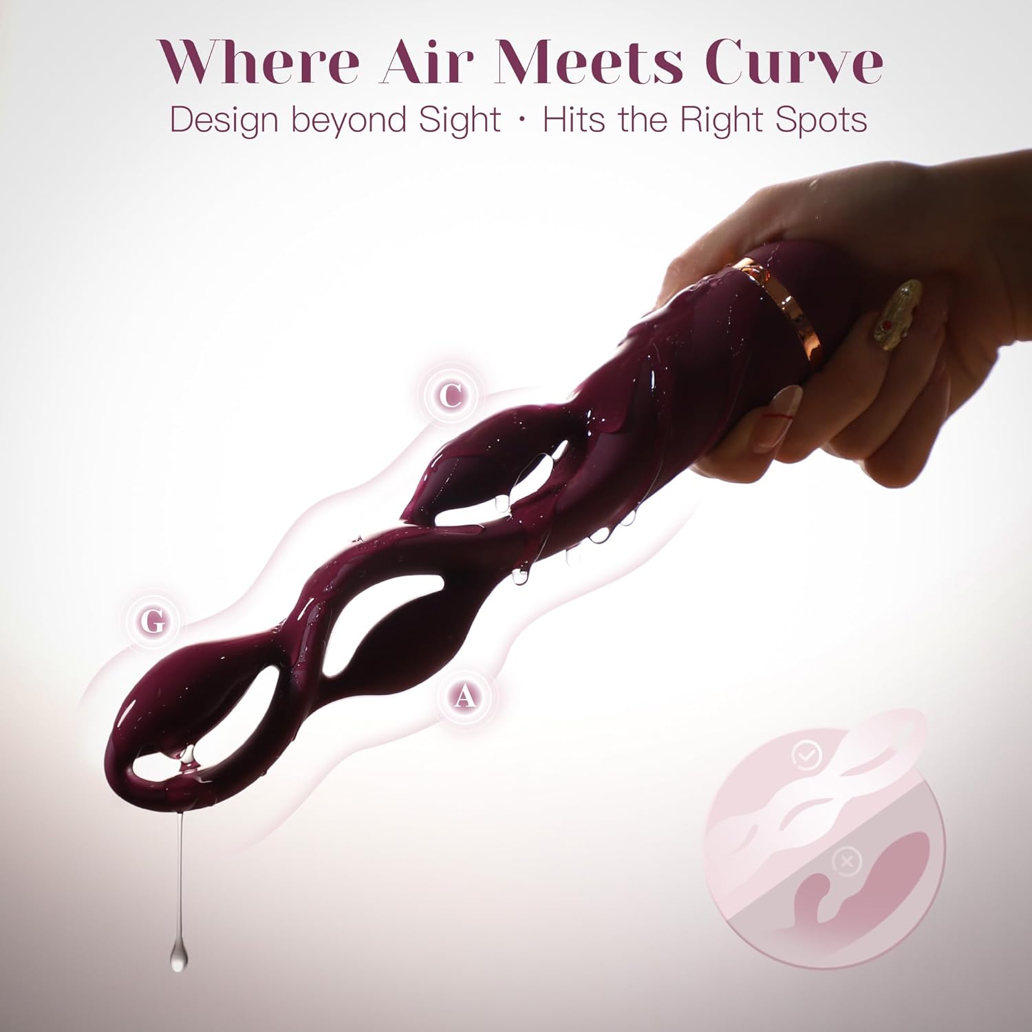 G spot Vibrator Adult Toy - Toendi Premium Vibrators with 10 Modes, Triple Stimulation Full Silicone Silent Vibrator IPX7 Waterproof, Clitoral Anal Beeds Nipple Toys Adult Toys for Women Men Couple