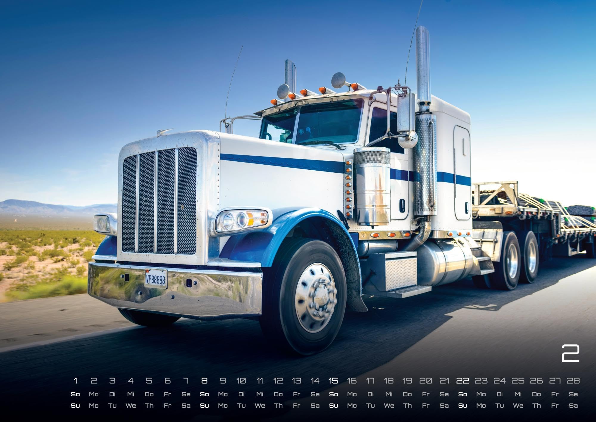 Trucks - Könige der Straße - LKW - 2026 - Kalender DIN A2: Der Wandkalender mit den besten LKW's auf unseren Straßen für das Jahr 2026 im extragroßen Format DIN A2 (ca. 60 x 42 cm)!
