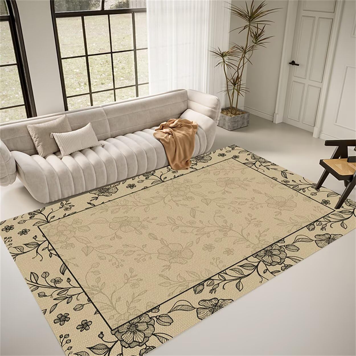 Tapis de salon antidérapant 140 x 200 cm fini les sols glissants