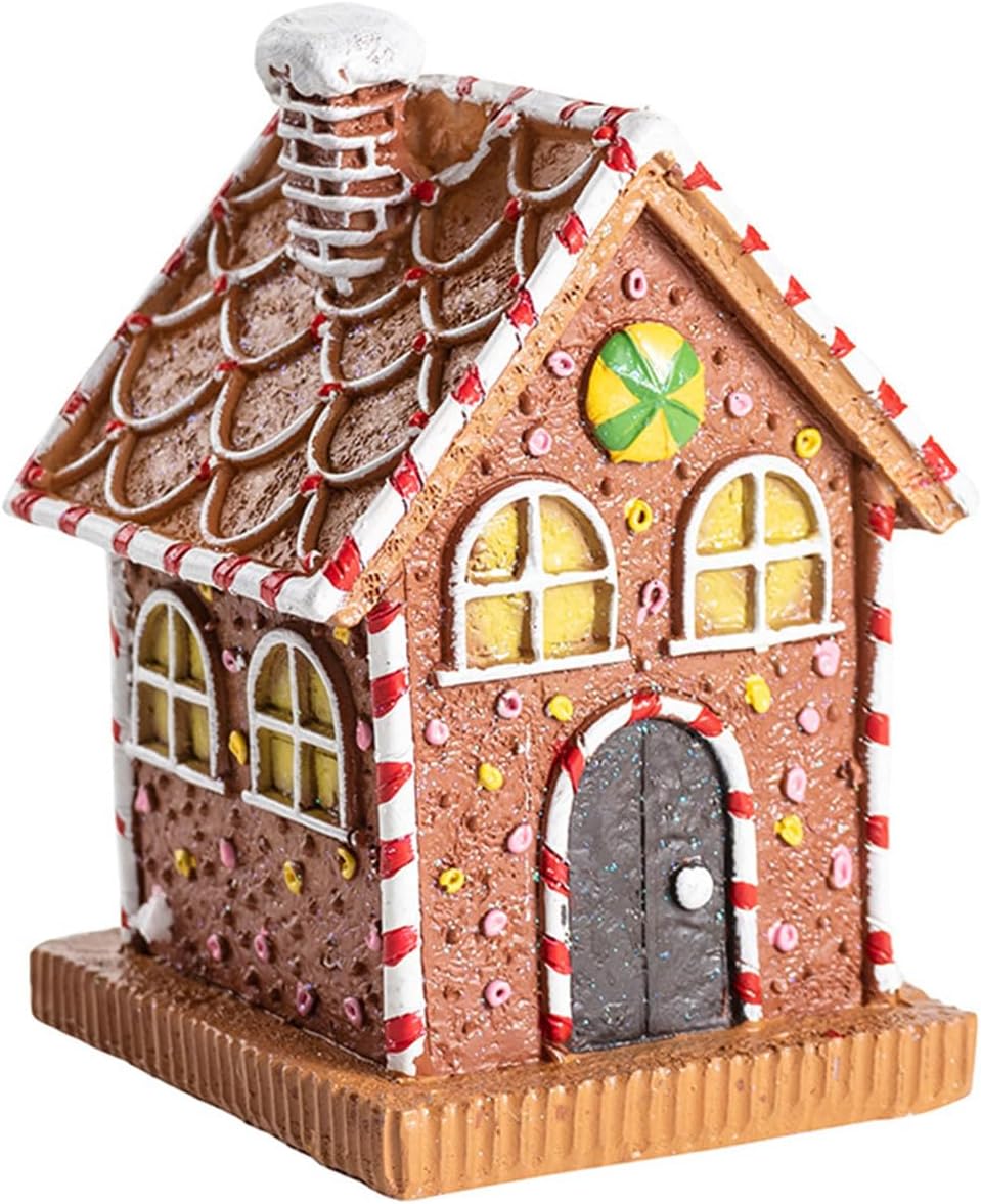 Christmas Gingerbreads Small House Creative Christmas Tree Home Decoration for Festives Home Display Miniature Gingerbreads Model