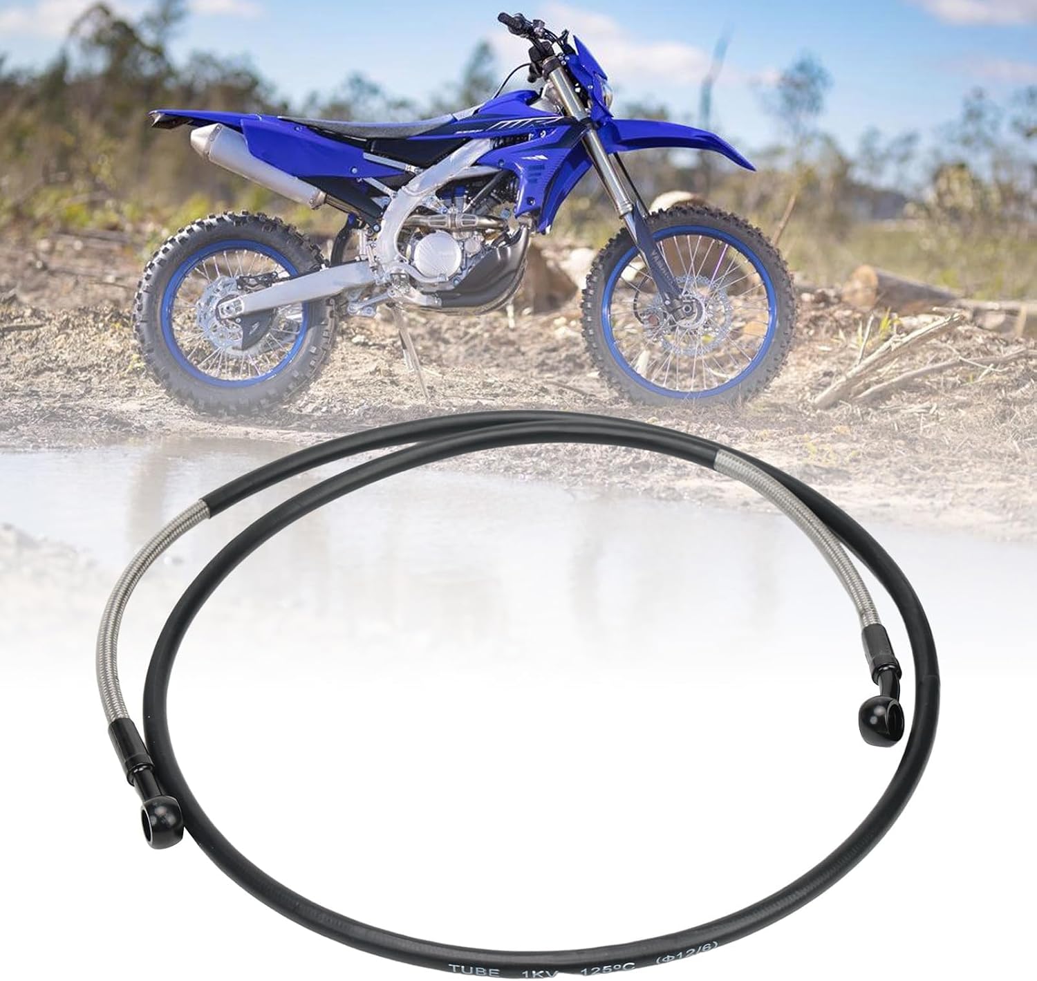Motorcycle Brake Hose Line for Yamaha 1996-2023 YZ125 YZ250 YZ450 YZ426 WR250F WR450F WR426F