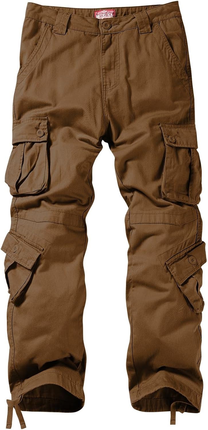 Match Men's Wild Cargo Pants 29 3357 Mud