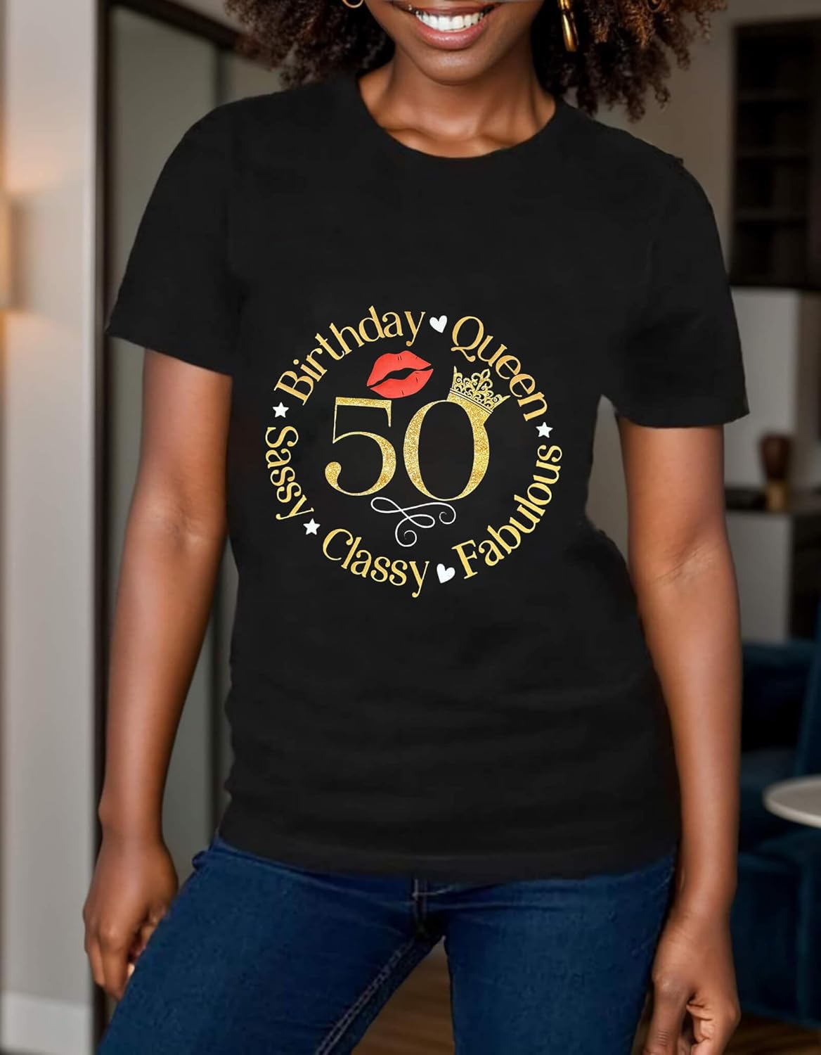Vintage 1976 T Shirts for Women 50th Birthday Shirts Gifts Born in 1976 Tshirt Retro Short Sleeve Tee Tops - Image 4
