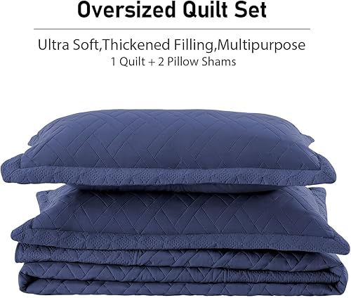 Vista 32 de Qucover Colcha beige tamaño California King, colcha ultrasónica de 3 piezas con patrón geométrico California King, colcha extragrande de 120 x 118