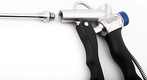 Miniatura 6 de Capri Tools pistola de aire de 2 vías con flujo de aire ajustable y boquilla extensible
