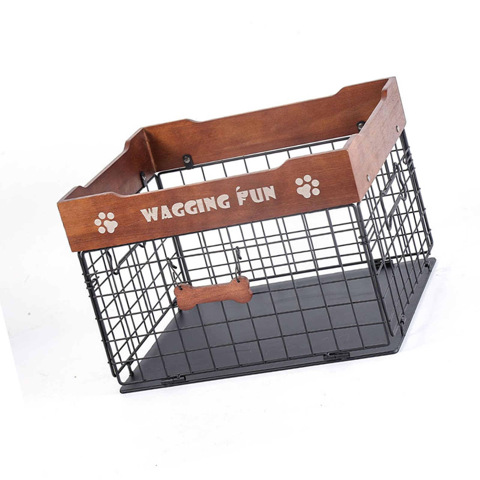 Aqvjd Consistent Rustproof Dog Accessory Holder Basket Made From Strong Metal for Prolonged Usage Home Pet Organization