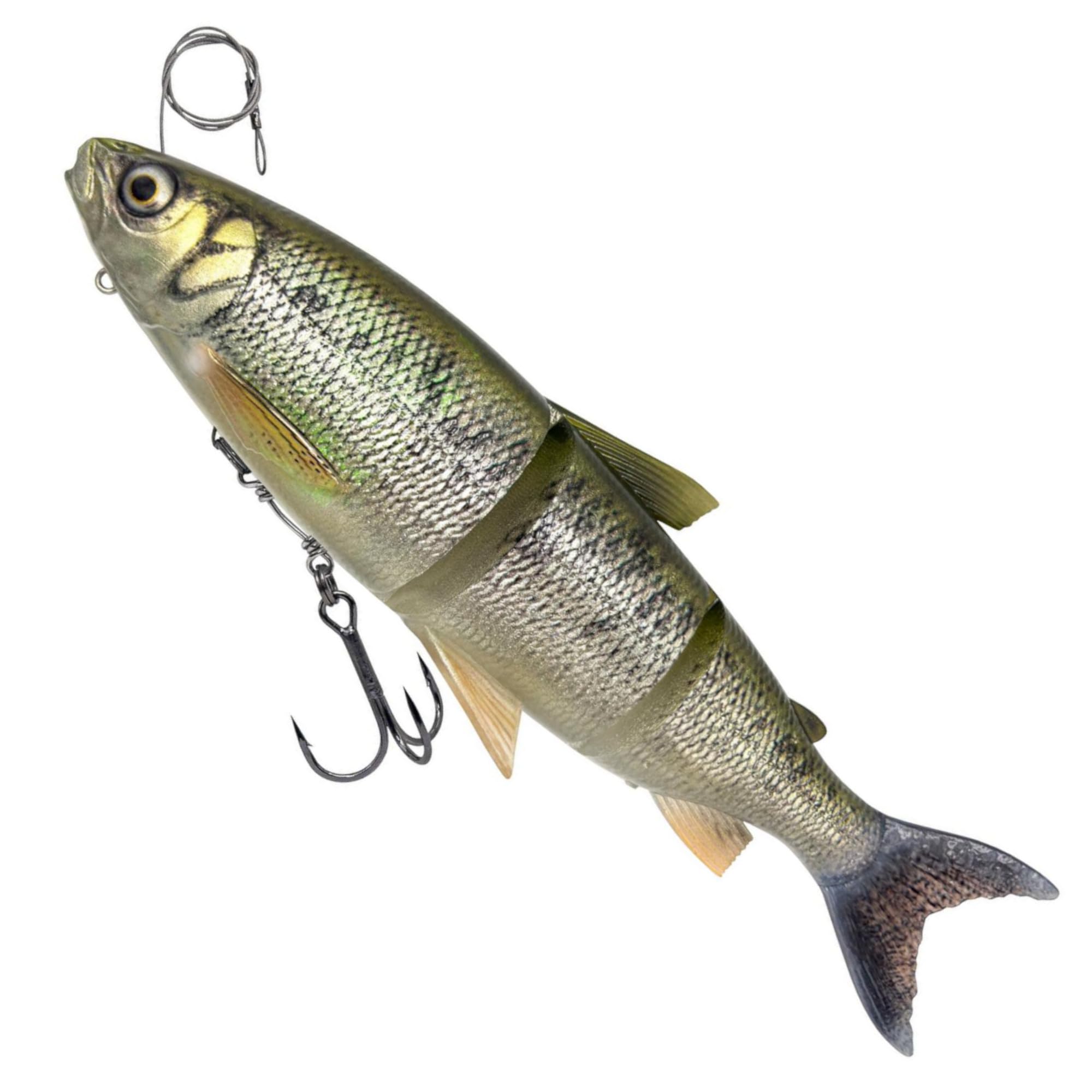 Savage Gear 3D Line Thru Whitefish Swimbait Mounted Rubber Fish Weight: 107 g Size: Size 1/0 Length: 22 cm Colour: Ayu