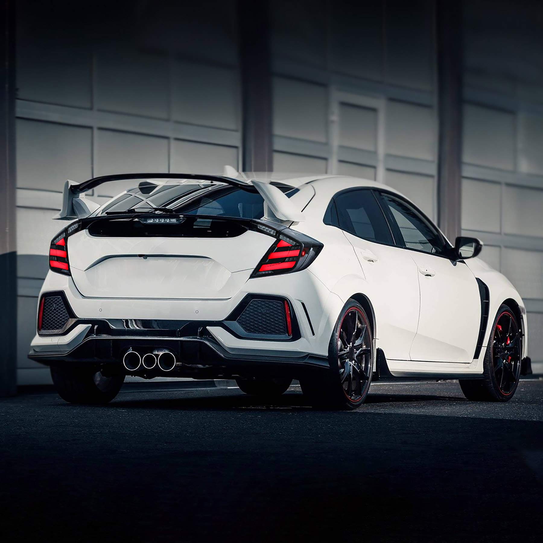 VLAND Led Tail Lights Compatible with 10th Gen Honda Civic Hatchback/ Type R 20162020 w/Dynaic