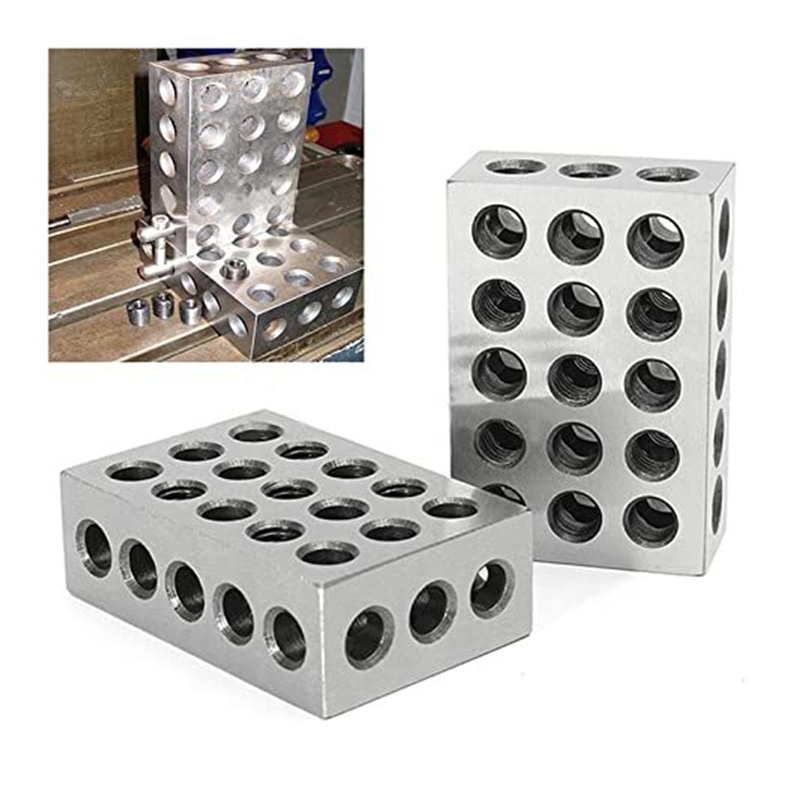 2 szt. Precyzyjne bloki ze stali hartowanej 1 3 dla mechaników Precyzyjnie dopasowane narzędzie 0,0001 cala(12-3 Inch)