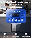 VEVOR Commercial Ice Maker Machine, 100 lbs/24h with 30 lbs Storage Capacity, Built-in/Freestanding/Under Counter, Stainless Steel Ice Maker with LED Display & Self-Cleaning, for Home Bar Restaurant