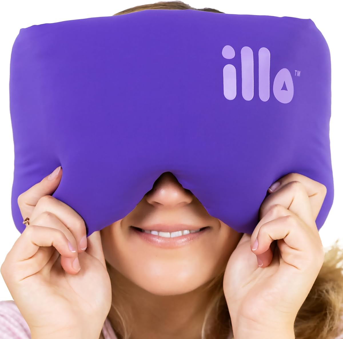Wearable Pillow Sleep Mask for Women | Weighted Blackout Silk Eye Mask | Great gift for mom, wife, sister, grandma, girlfriend, teacher & friend | mulberry silk blend | for side sleepers & travel