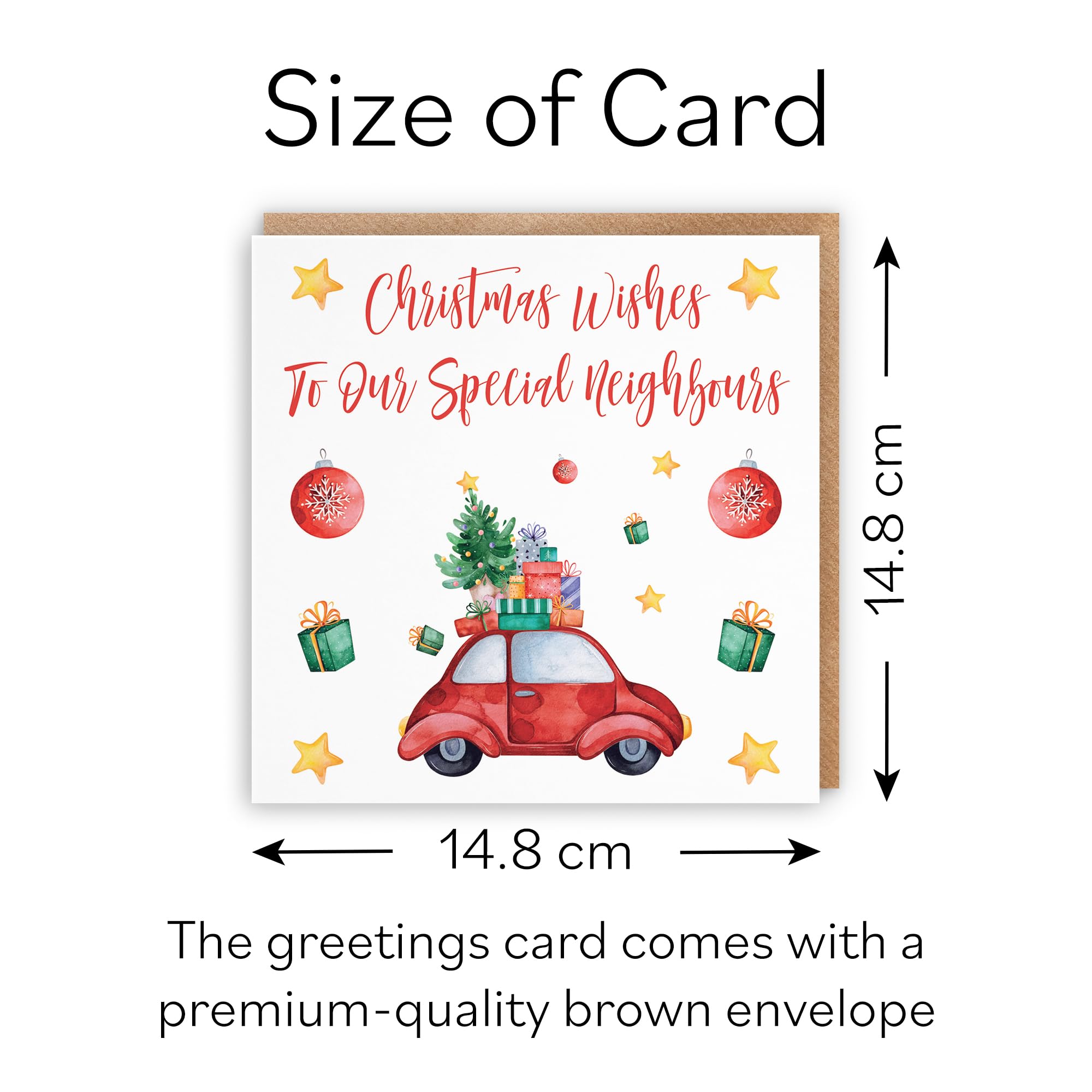 Hunts England - Neighbours Christmas Card - Christmas Wishes To Our Special Neighbours - Christmas Holiday Collection - Image 4