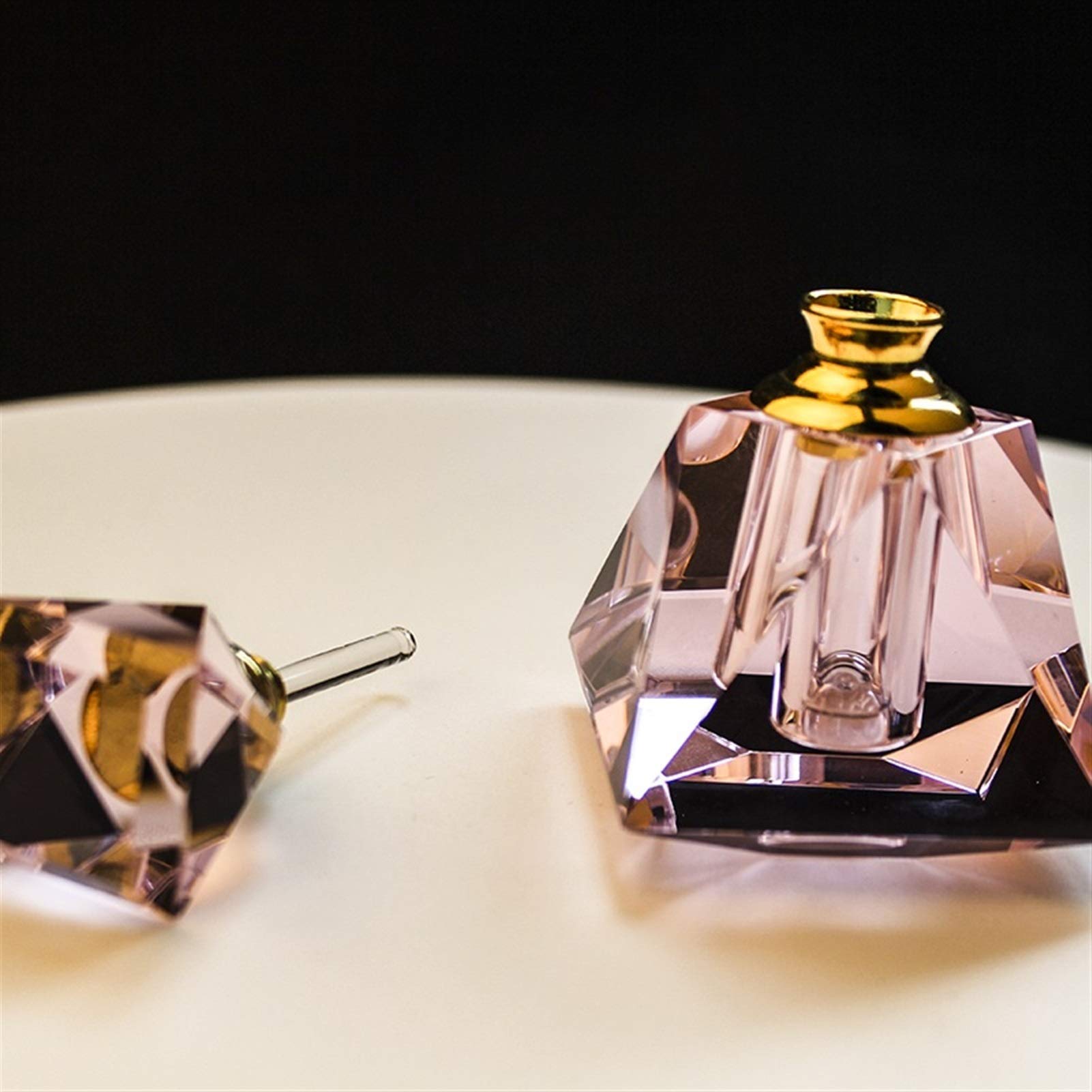 Amazon.co.jp: ビンテージスタイル3mlの豪華なピラミッド形ピンク