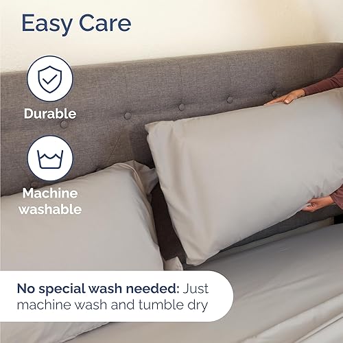 Vista 794 de Juego de sábanas Split King de 7 piezas, sábanas transpirables y refrescantes, sábanas de hotel, bolsillos profundos, ajuste fácil, suaves y sin