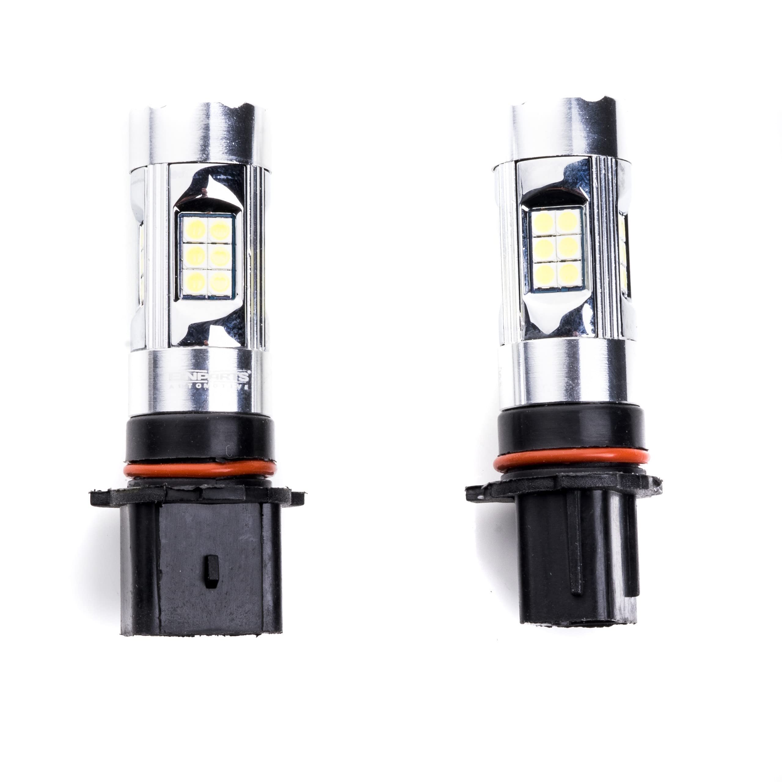 EinParts P13W LED Lampadine 6000K (Bianco) 12V per Auto 27 x SMD 3030 LED, PG18.5D-3