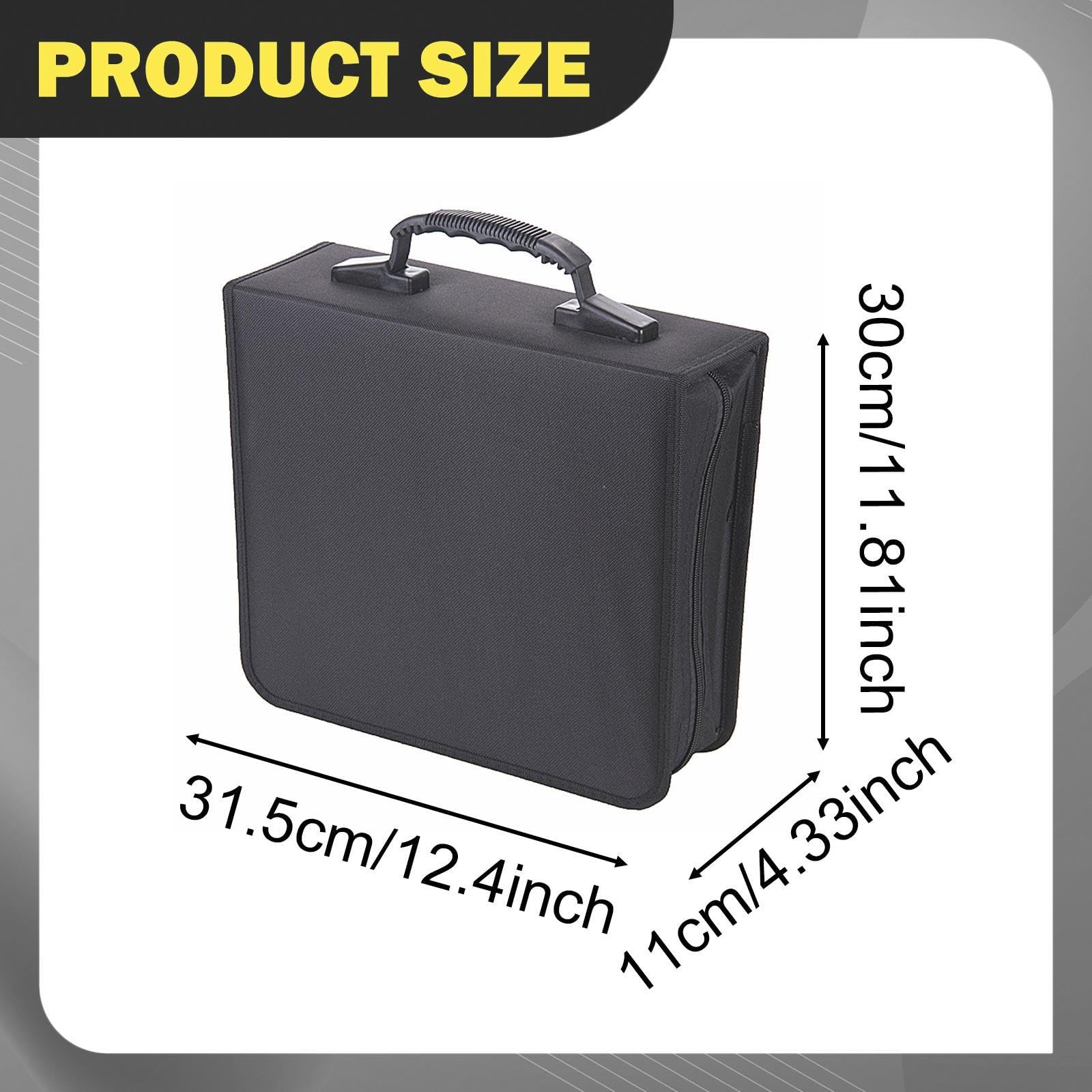 Custodia per CD Multiuso, Antipolvere, Portatile, Grande capacità, 320 Dischi Dvd, Raccoglitore per CD, per Ufficio, Viaggio, casa, Auto