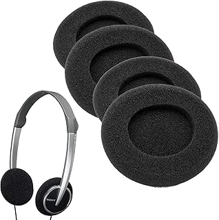 Headphone Covers, 4 PCS Ear Cushions Foam Headphone Pads Replacement Compatible with PX100, PX200, PX80, PC131, HD56, PMX100, HD15, MDG-G45, MDG-222KD, and Covers Diameter 48-55MM Earphone