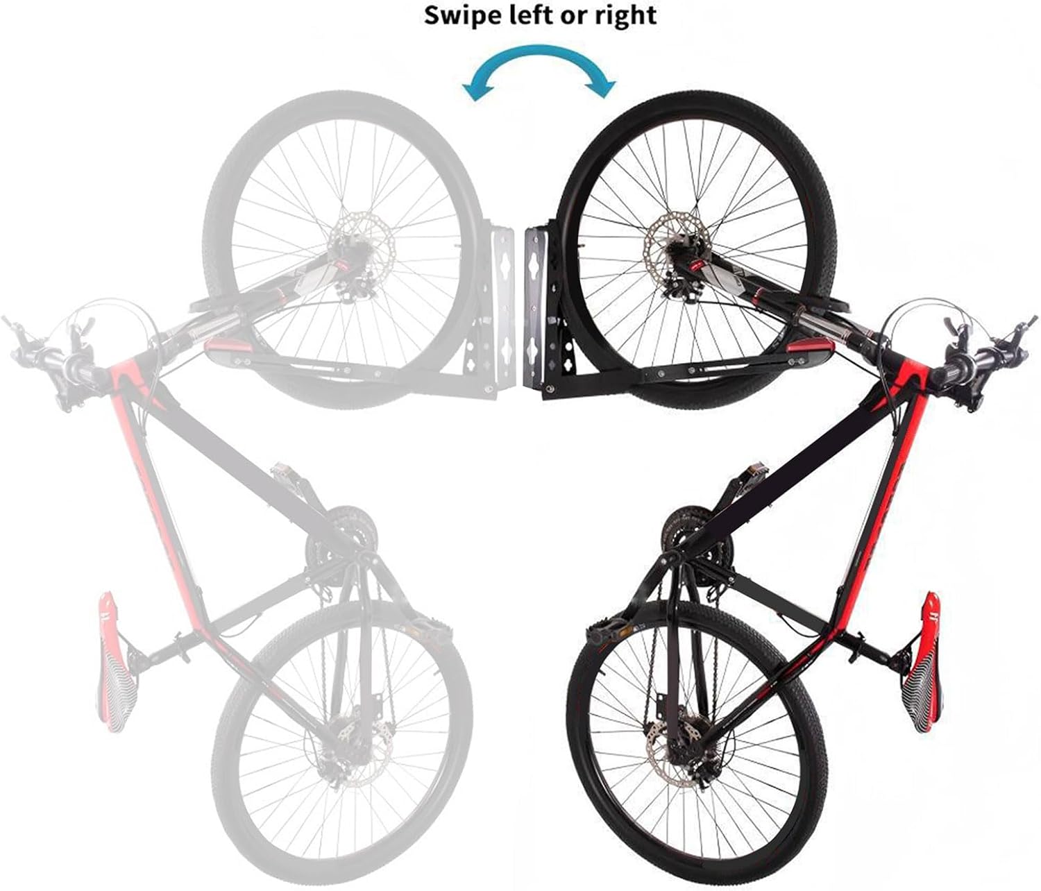 Modifiable Cycle Wall Mount Strong Aluminum Alloy Vertical Space Defender Garage Home Deck Tool Complimentary Assembly Secure Locking Aluminum Alloy Cycle Hanger