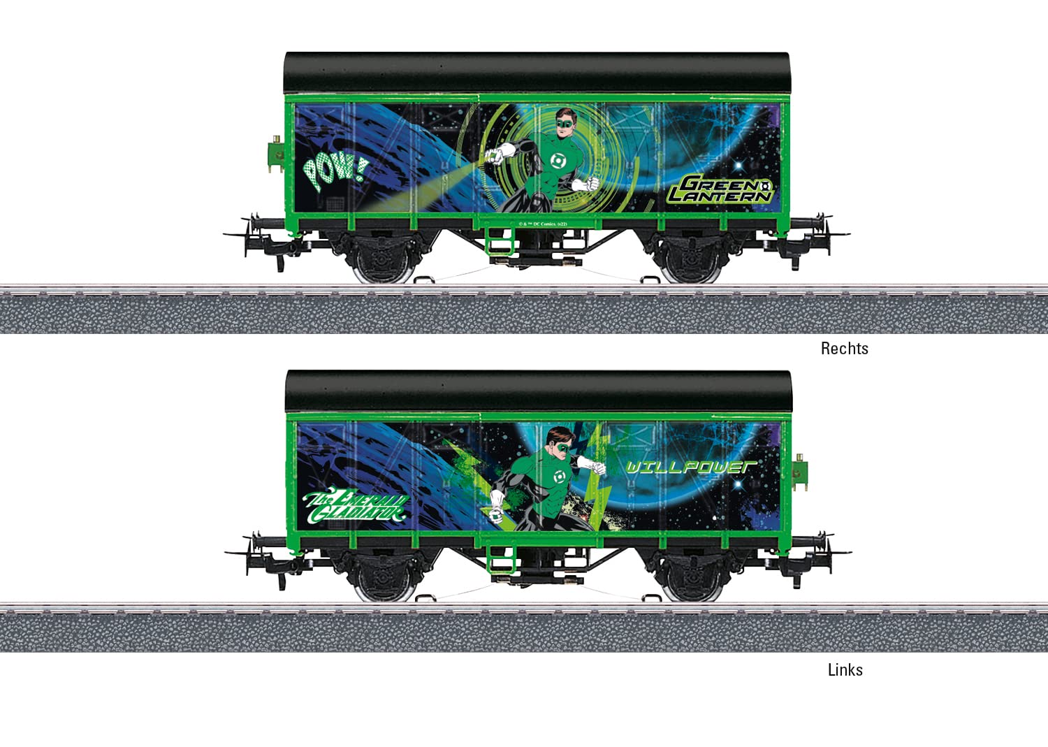 Märklin Start up 44830 - Carro merci coperto Green Lantern