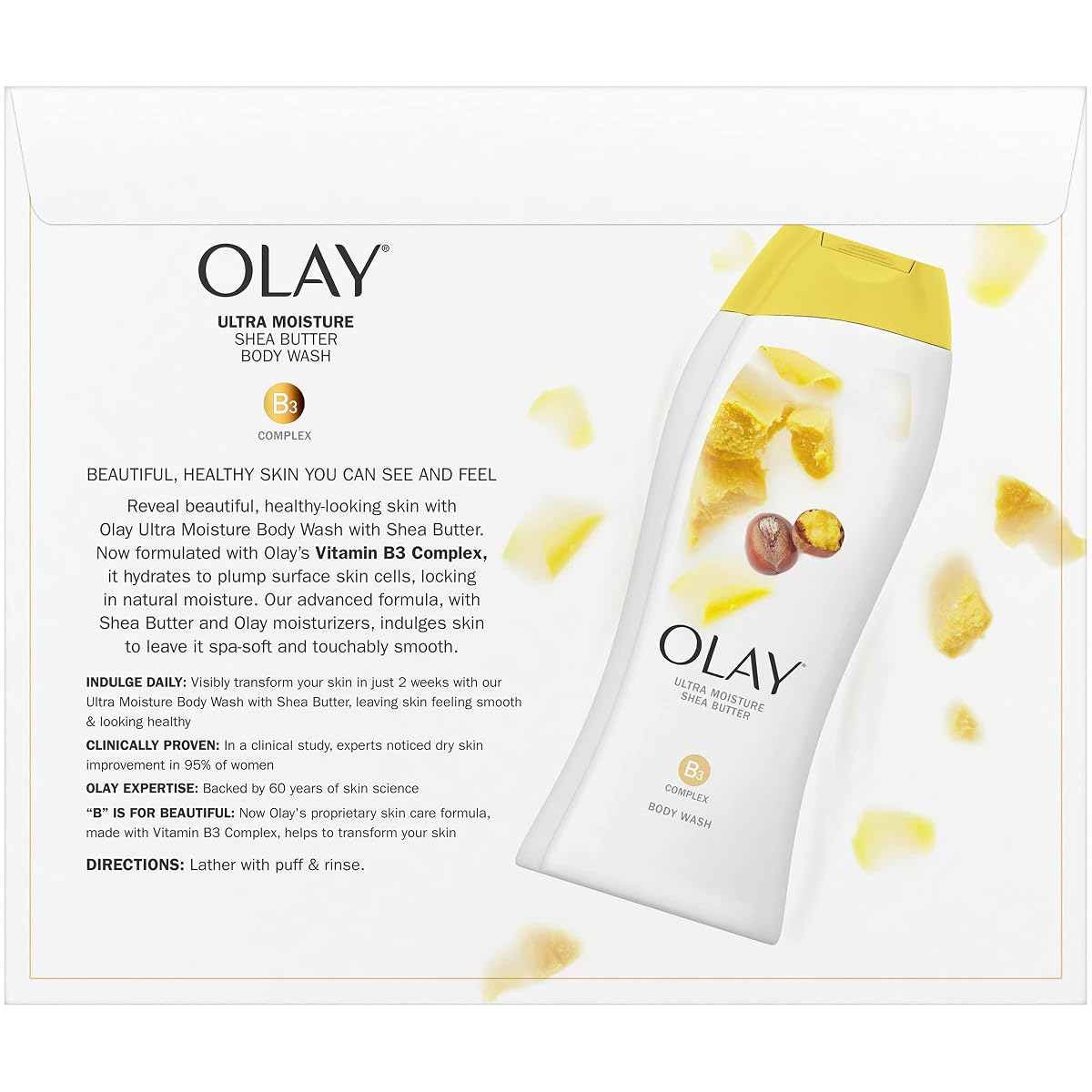 Olay Ultra Moisture Moisturizing Body Wash With Shea Butter 23.6 Oz (Pack of 3)