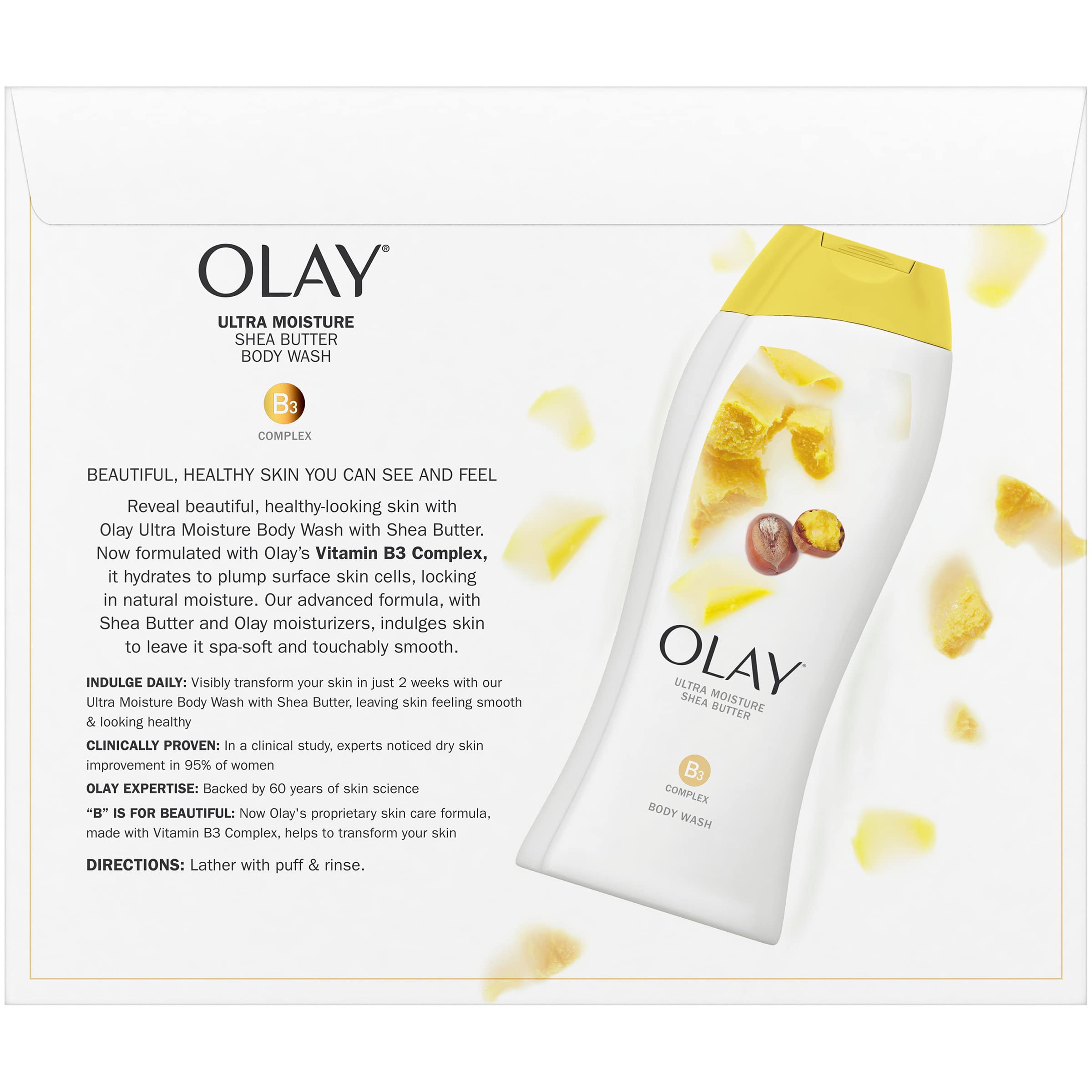 Olay Ultra Moisture Moisturizing Body Wash With Shea Butter 23.6 Oz (Pack of 3)-image-33
