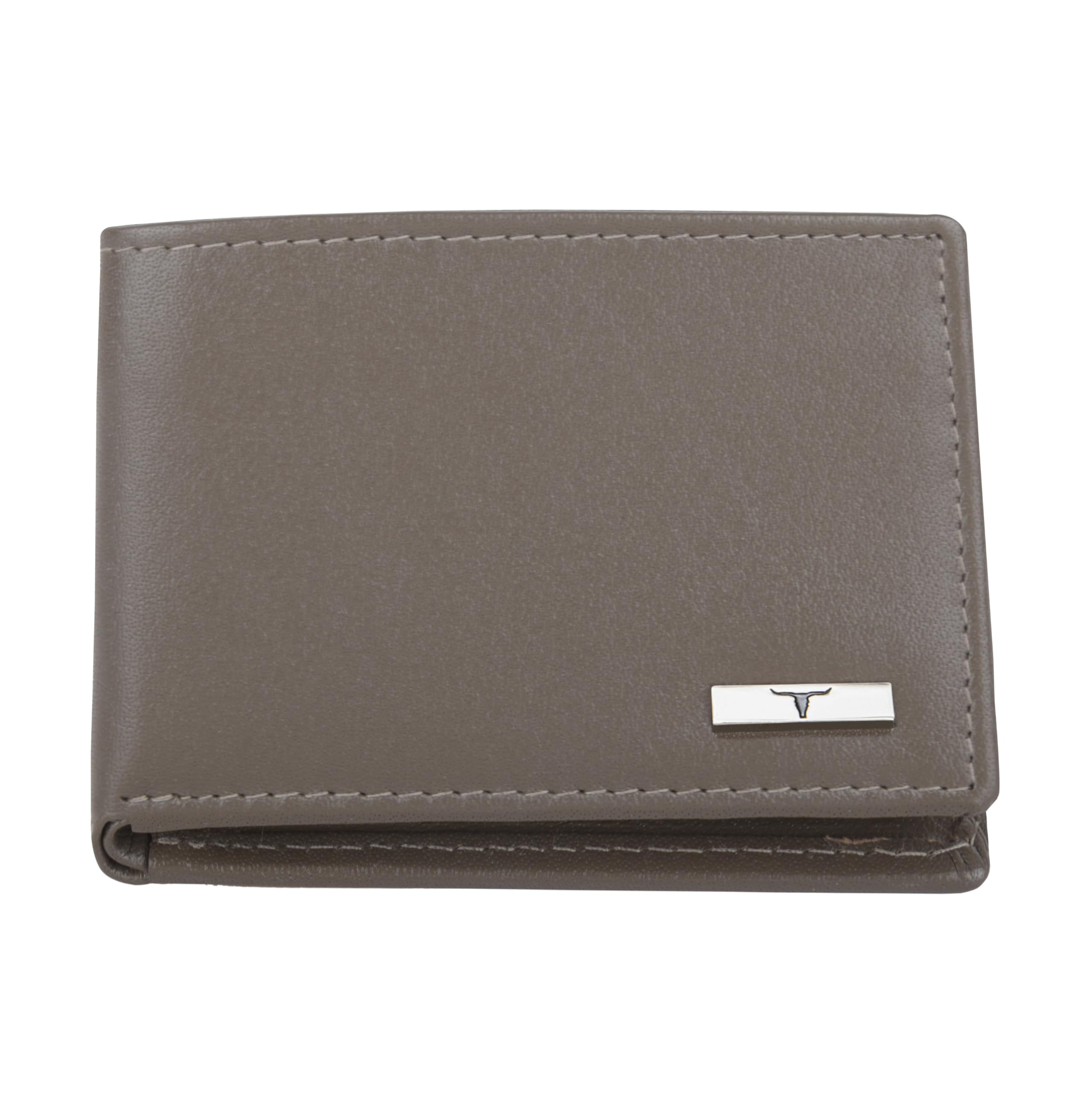 URBAN FOREST Fred Aniline Taupe Leather Wallet for Men