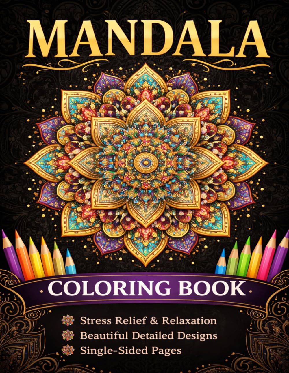 Mandala Coloring Book for Adults: Relaxing Patterns for Stress Relief, Anxiety Reduction, and Mindful Coloring | Beautiful & Detailed Designs