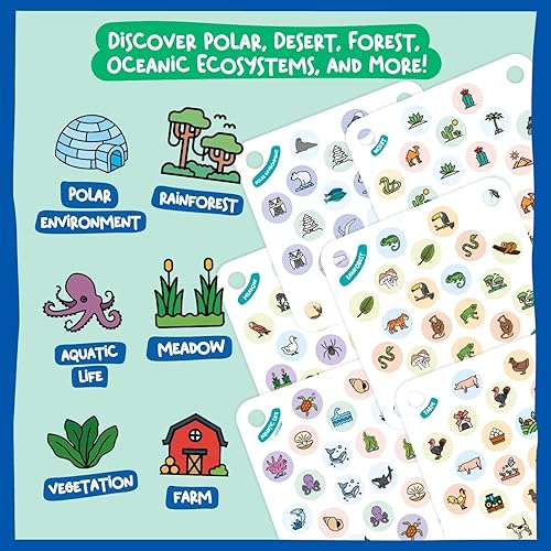 Miniatura 3 de Nene Toys Extensión del juego de memoria de Ladybug Nature Adventures - 24 patrones adicionales con diversos ecosistemas y vida silvestre - Juego