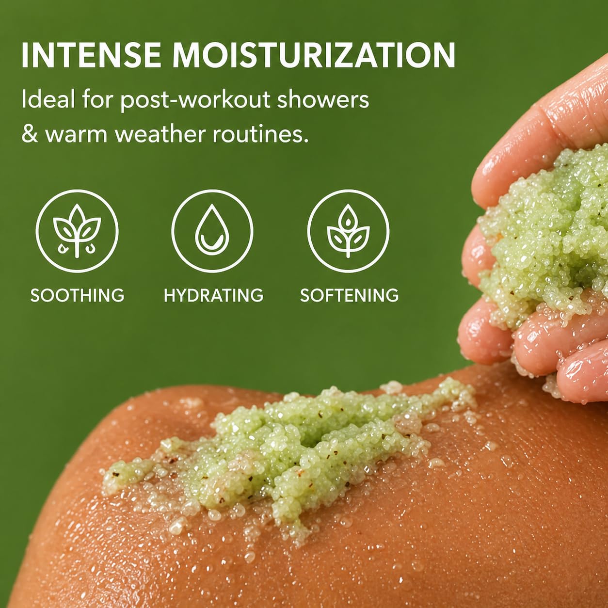 Vivo Per Lei Tea Tree Body Scrub - Extra Large Size - Exfoliating Salt Scrub for Women - Helps Remove Buildup - Moisturizing - 550 G / 19.4 Oz