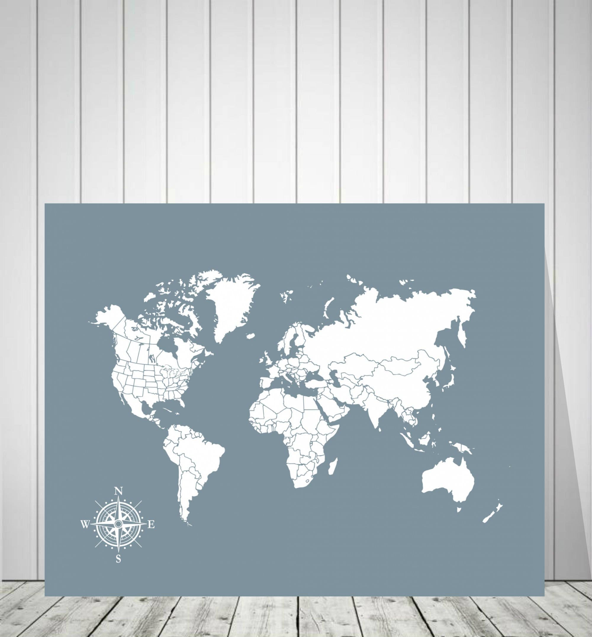 Susie85Electra Push Pin World Map Wedding Gift Wedding Guest Book Travel World Map Print Canvas Wall Art Adventure Awaits Map Canvas
