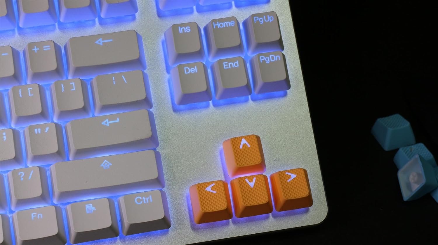 Tai-Hao Rubber Keycap Set (18) - Neon Orange