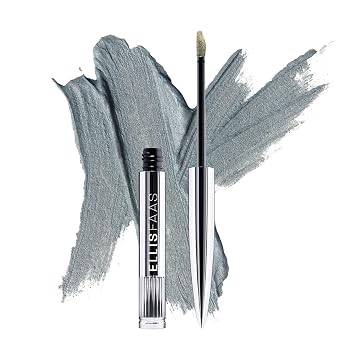 Ellis Faas Creamy Eyes Eyeshadow High Pigment, Easy to Blend, Long Lasting Shimmer Smokey Eye Travel Face Makeup Smudge Proof with Lifting, Firming Para Cress Flower Extract 118 Light Blue