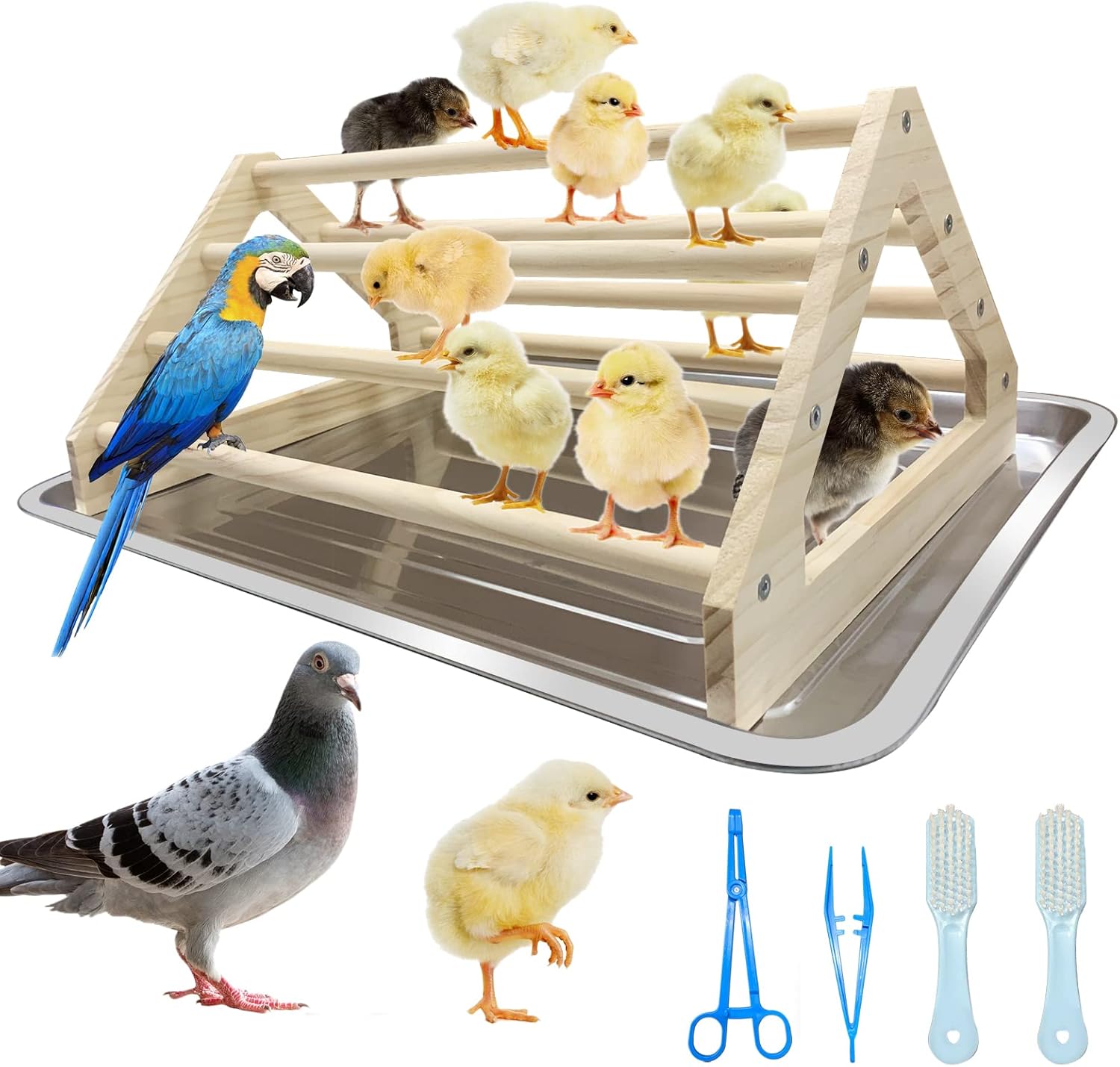 NestBasics Chicken Perch,Chick roosts and perches Toys for coop and