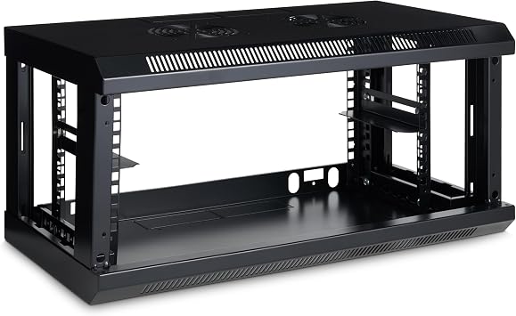 Platinum Enclosures 4u 300mm Deep Wall Mounted Data Cabinet 19 Inch Storage Rack for Home Office, Removeable Sides & Back panel, Lockable Door and Sides