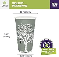 Vista 55 de CIAO! - Vaso para café con tapa de sorbo de cúpula negra, 10-24 onzas (90mm), 1000