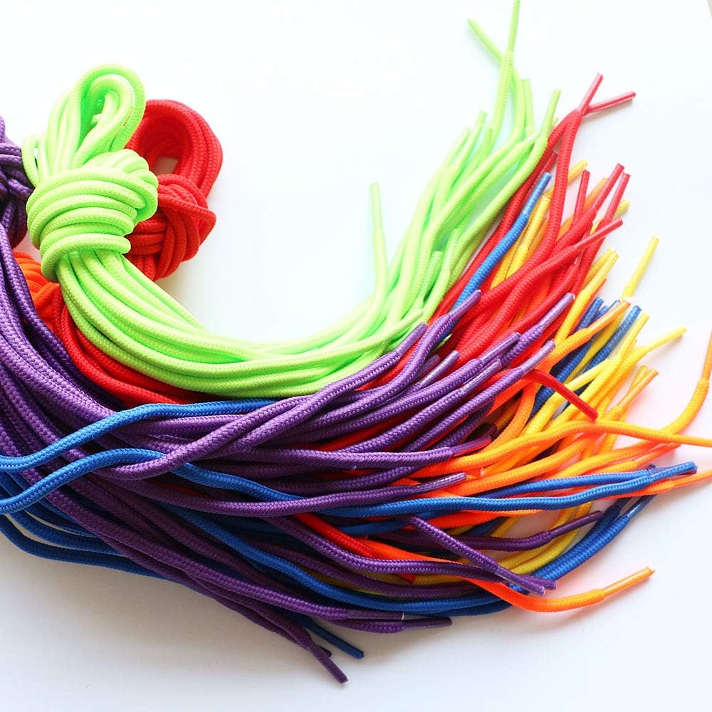 60 Pieces Threading Laces Colored Creative Beading Laces, for Threading