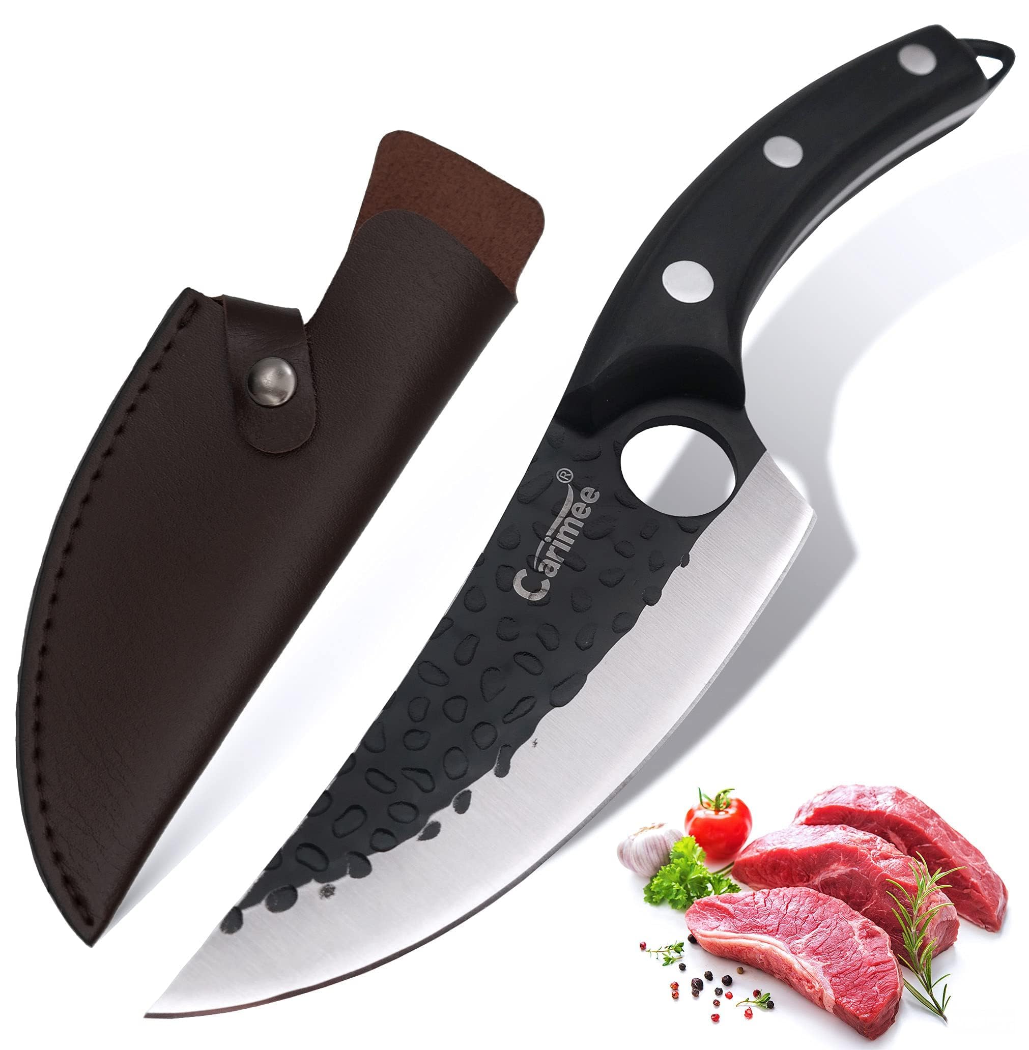 Kochmesser, Küchenmesser - Perfekt zum Schneiden und Zerkleinern, für Grill, Küche und Heimgebrauch